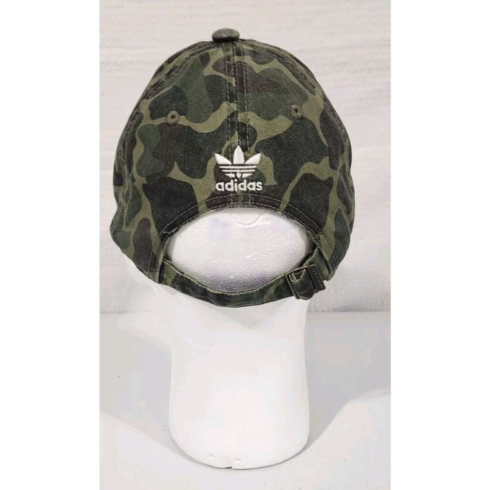Adidas Originals Forest Camouflage Embroidered Trefoil Logo Hat Size OSFM - Picture 5 of 12